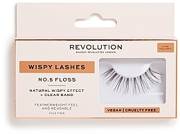 Künstliche Wimpern - Makeup Revolution No.5 Floss Wispy Lashes — Bild N1