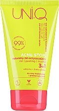 Düfte, Parfümerie und Kosmetik Natürliches Reinigungsgel 3in1 - UNIQ Acne Stop Natural 3in1 Cleansing Gel 
