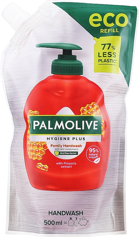 Flüssige Handseife mit Propolis - Palmolive Hygiene-Plus Family Soap (Doypack) — Bild N1
