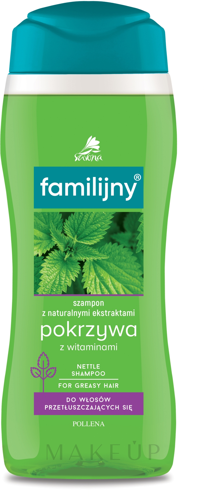 Shampoo für fettiges Haar "Brennnessel und Vitamine" - Pollena Savona Familijny Nettle & Vitamins Shampoo — Bild 300 ml