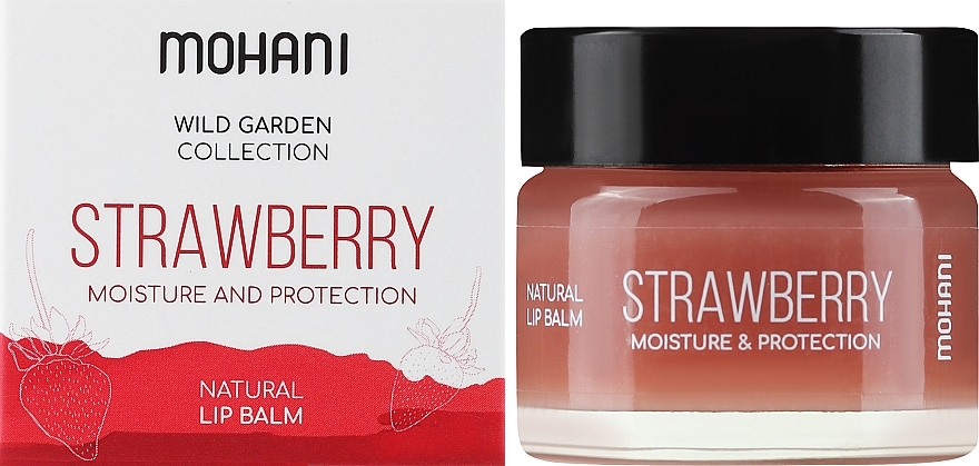 Feuchtigkeitsspendender und schützender Lippenbalsam mit Erdbeergeschmack - Mohani Strawberry Moisturizing And Protecting Lip Balm — Bild N2