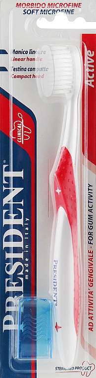 Zahnbürste Active extra weich rot - PresiDENT — Bild N1