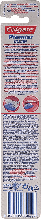 Zahnbürste mittel Premier Clean lila-weiß - Colgate Premier Medium Toothbrush — Bild N2