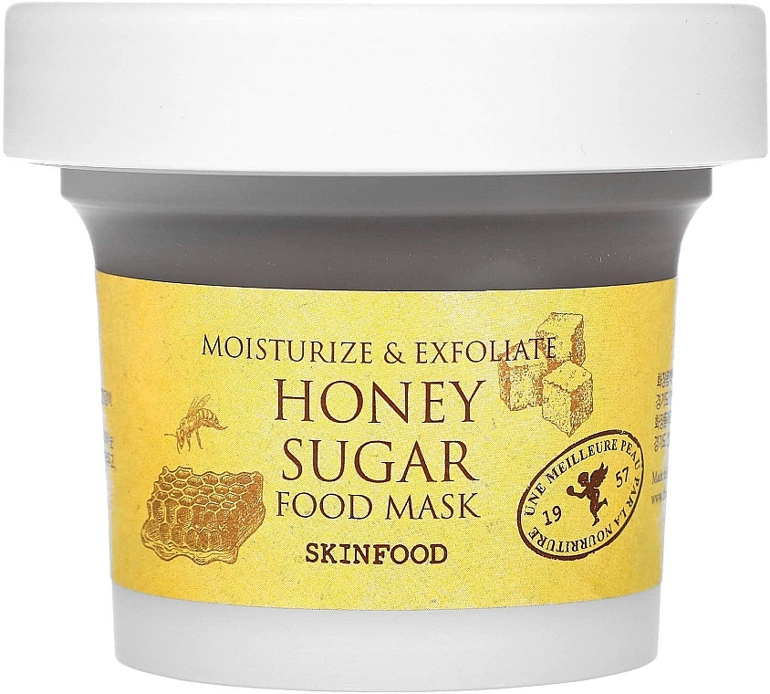 Feuchtigkeitsspendende und exfolierende Gesichtsmaske mit Honig und Zucker - Skinfood Honey Sugar Food Mask — Bild N1