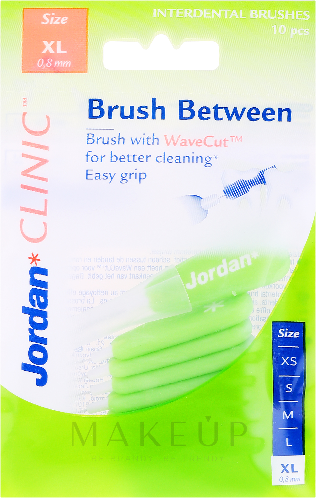 Interdentalzahnbürsten Clinic M 0,8 mm XL 10 St. - Jordan Interdental Brush Clinic Brush Between — Bild 10 St.
