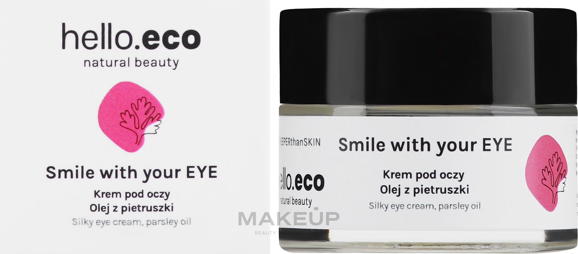 Augencreme Petersilie und Aprikose - Hello Eco Parsley-Apricot Eye Cream — Bild 15 ml