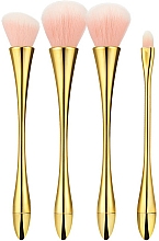 Düfte, Parfümerie und Kosmetik Professionelles Make-up Pinsel Set 4 St. rose-gold - Tools For Beauty