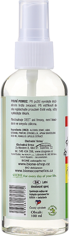 Spray gegen Mücken - Bione Cosmetics — Bild N2