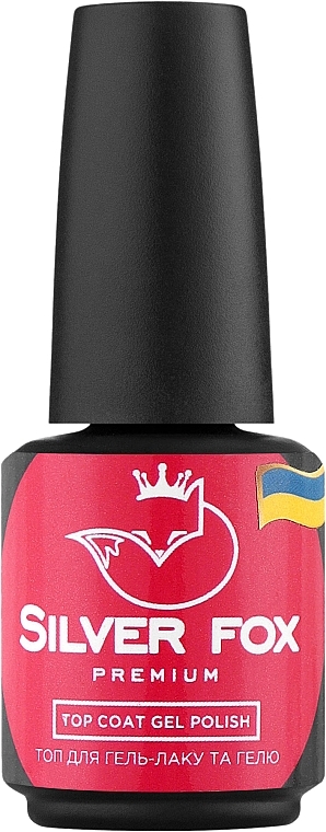 Nagelüberlack für Gel-Nagellack und Nagellack - Silver Fox Premium Finish Polish — Bild N1