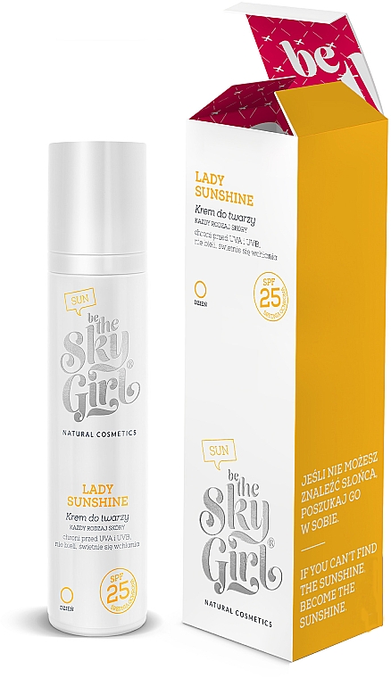 Sonnenschutzcreme für Gesicht LSF 25 - Be The Sky Girl Lady Sunshine Face Cream SPF 25 — Bild N1