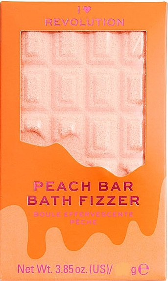 Badebombe Pfirsich - I Heart Revolution Chocolate Bar Bath Fizzer "Peach" — Bild N1