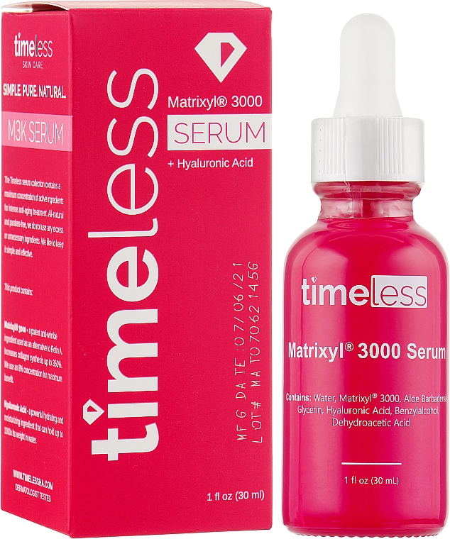 Anti-Aging-Gesichtsserum - Timeless Skin Care Serum Matrixyl 3000 + Hyaluronic Acid — Bild N2