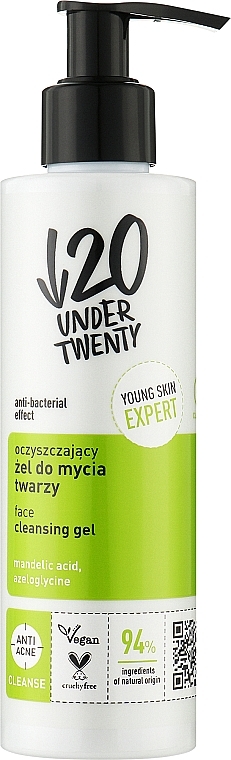 Reinigendes Waschgel - Under Twenty Anti! Acne Face Cleansing Gel — Bild N1