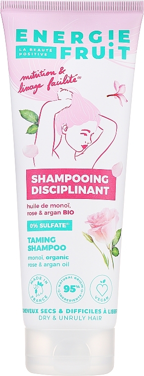 Shampoo für widerspenstiges Haar mit Monoi-, Rosen- und Arganöl - Energie Fruit Monoi, Rose & Argan Oil Smoothing Shampoo — Bild N1