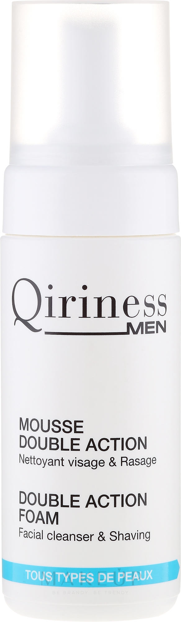 Gesichtsreinigungsschaum - Qiriness Men Double Action Foam — Bild 125 ml