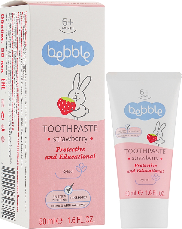 Zahnpasta mit Erdbeergeschmack - Bebble Toothpaste Strawberry — Bild N2