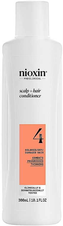 Balsam für Kopfhaut und coloriertes Haar  - Nioxin Pro Clinical System 4 Scalp + Hair Thickening Conditioner  — Bild N1