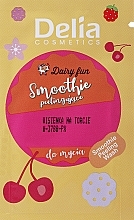 Peeling-Smoothie für die Körperwäsche Kirsche - Delia Cosmetics Dairy Fun Peeling Smoothie Body Wash (Probe)  — Bild N1