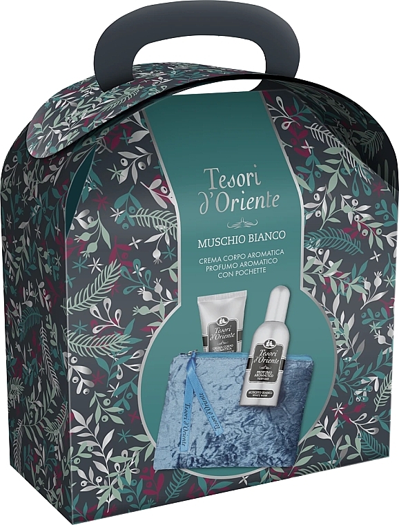 Tesori D`Oriente Set, White Musk - Set (Eau de Parfum/100 ml + Körpercreme/75 ml + Kosmetiktasche/1 St.)  — Bild N1