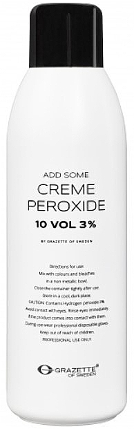 Oxidationsmittel für Haarfärbemittel 3% - Grazette Add Some Creme Peroxide 10 Vol — Bild N1