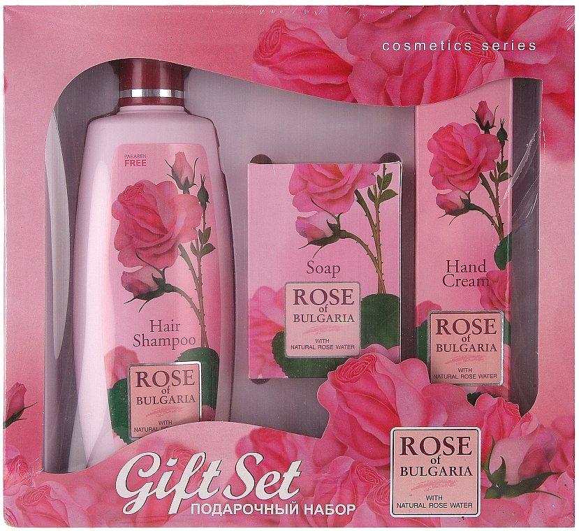 Geschenkset №3 - BioFresh Rose of Bulgaria (Shampoo 330ml + Seife 100g + Handcreme 75ml)