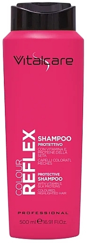Shampoo mit Vitamin E und Seidenproteinen für gefärbtes Haar - Vitalcare Professional Colour Reflex Shampoo  — Bild N1