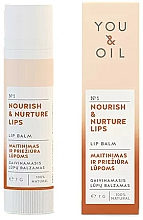 Düfte, Parfümerie und Kosmetik Pflegender Lippenbalsam - You & Oil Nourish & Nurture Lip Balm