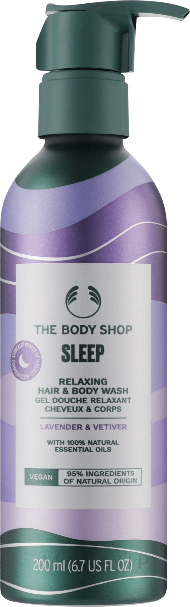 Shampoo-Duschgel - The Body Shop Sleep Relaxing Hair & Body Wash — Bild 200 ml