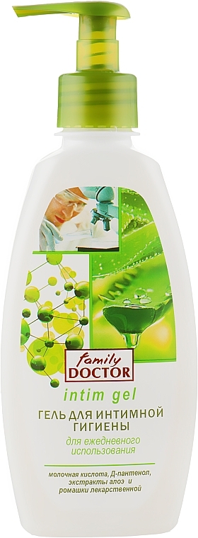 Intimpflegegel für den täglichen Gebrauch mit Milchsäure, D-Panthenol und Aloe Vera - Family Doctor  — Bild N2