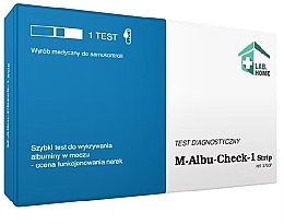 Diagnostischer Test zur Bestätigung des Vorhandenseins von Albumin im Urin - Lab.Home M-Albu-Check-1 — Bild N1