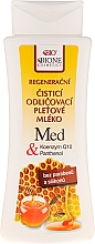 Regenerierende Reinigungsmilch mit Honig und Q10 - Bione Cosmetics Honey + Q10 Milk — Bild N1