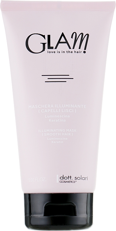 Glättende Haarmaske für mehr Glanz mit Keratin - Dott. Solari Glam Illuminating Mask Smooth Hair — Bild N3