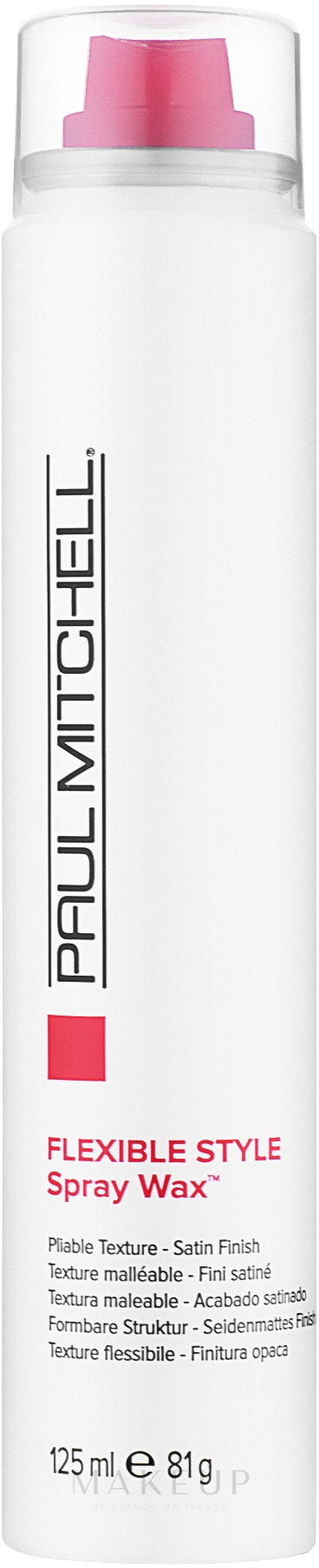 Haarspray Seidenmattes Finish - Paul Mitchell Flexible Style Spray Wax — Bild 125 ml