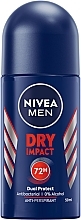Deo Roll-on Antitranspirant - NIVEA MEN Dry Impact  — Bild N1