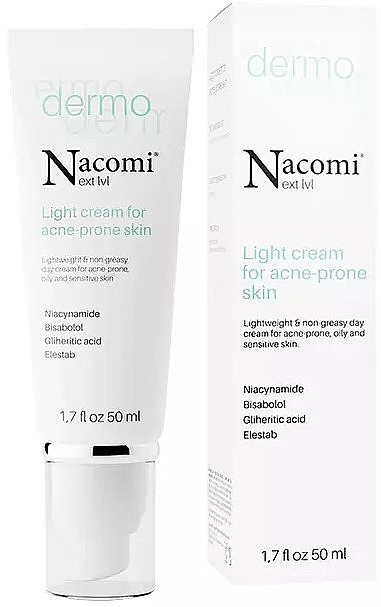 Leichte Creme für Problemhaut - Nacomi Next Level Dermo Light Cream For Acne-prone Skin — Bild N1