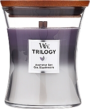 Duftkerze im Glas - Woodwick Trilogy Hourglass Candle Amethyst Sky — Bild N2