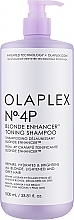 Shampoo für blondes, aufgehelltes und graues Haar - Olaplex No 4P Blonde Enhancer Toning Shampoo — Bild N3