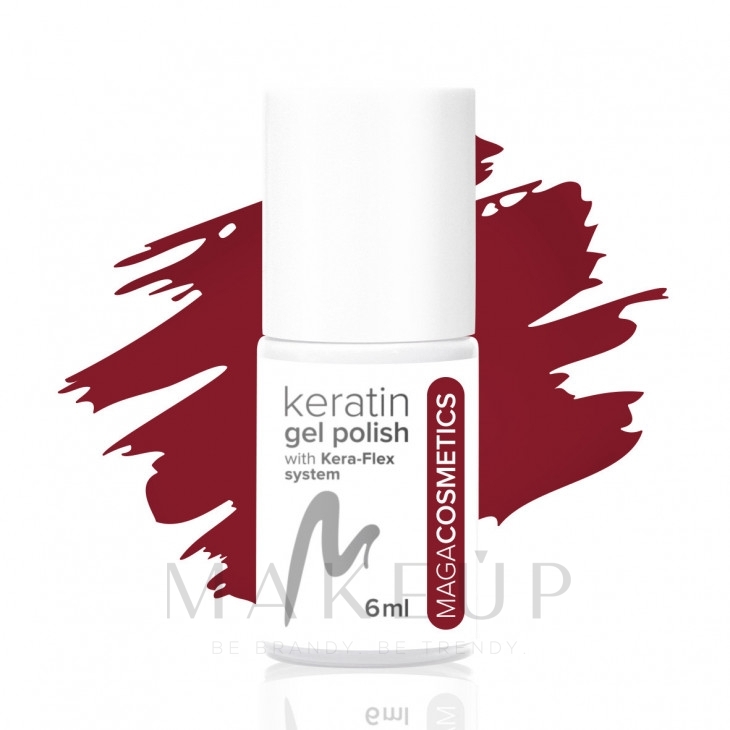 Hybrid-Gel-Nagellack - Maga Cosmetics Kera-Flex System Keratin Gel Polish — Bild 5Z - Red And Love