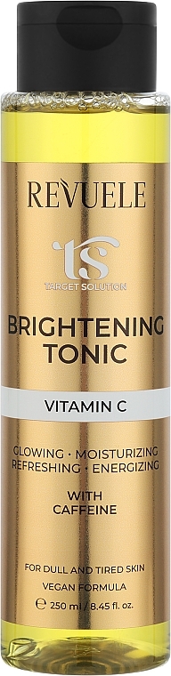 Energetisierendes und aufhellendes Gesichtstonikum mit Kaffein und Vitamin C - Revuele Target Solution Brightening Tonic — Bild N1