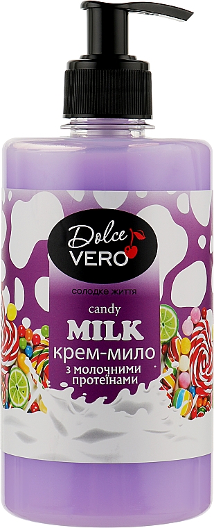 Cremige Flüssigseife mit Milchproteinen - Dolce Vero Candy Milk — Bild N1