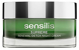 Düfte, Parfümerie und Kosmetik Gesichtscreme - Sensilis Supreme Renewal Detox Night Cream