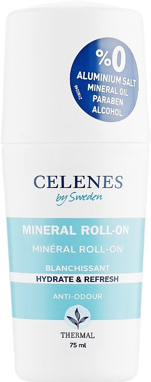 Deo Roll-on mit Mineralien und Thermalwasser - Celenes Thermal Mineral Roll On-Whitening All Skin Types — Bild N1