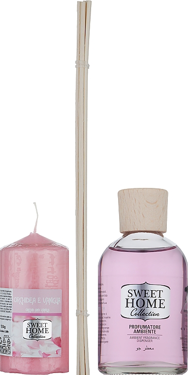 Set - Sweet Home Collection Orchid & Vanilla (diffuser/100ml + candle/135g) — Bild N2