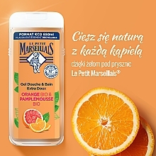 Duschgel mit Orange und Grapefruit - Le Petit Marseillais Orange Bio & Pamplemousse — Bild N4