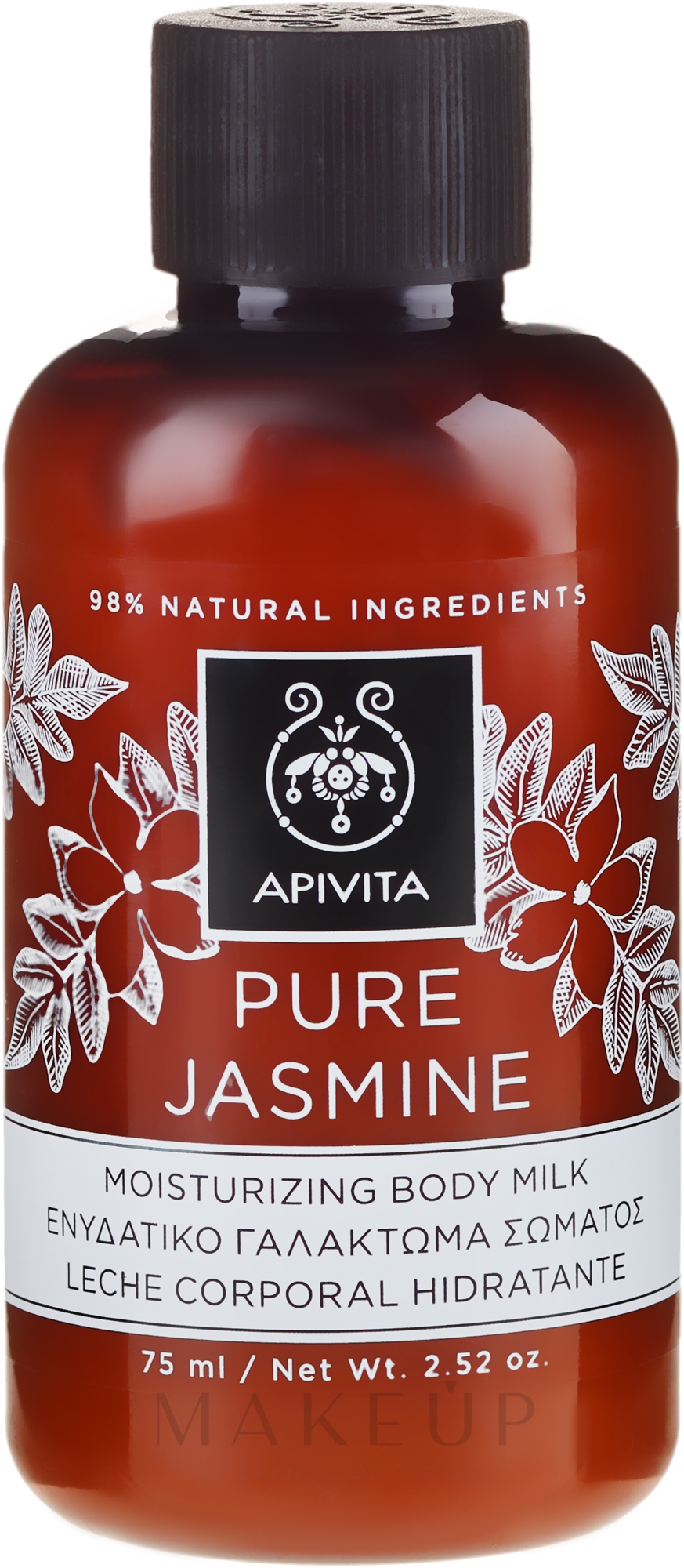 Feuchtigkeitsspendende Körpermilch mit Jasminextrakt - Apivita Pure Jasmine Moisturizing Body  — Foto 75 ml