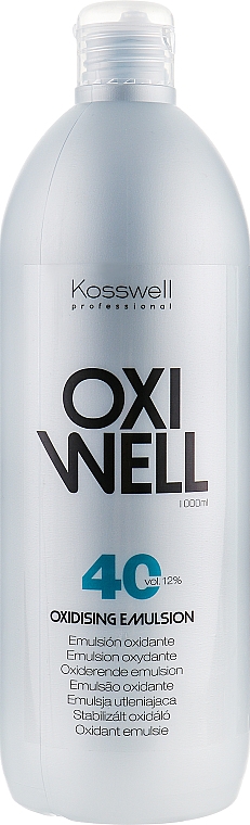 Entwicklerlotion 12% - Kosswell Professional Oxidizing Emulsion Oxiwell 12% 40 vol — Bild N1
