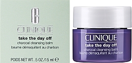 GESCHENK! Make-up-Entferner-Balsam mit Aktivkohle - Clinique Take The Day Off Charcoal Cleansing Balm (Mini)  — Bild N1