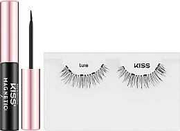 Make-up Set (Magnetischer Eyeliner 5g + Künstliche Wimpern) - Kiss Magnetic Eyeliner & Lash Kit Lure — Bild N2