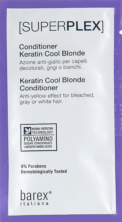 Keratin-Conditioner Kaltes Blond - Barex Italiana Superplex Conditioner Cool Blonde — Bild N2
