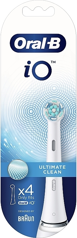 Austauschbare Zahnbürstenköpfe für elektrische Zahnbürste 4 St. weiß - Oral-B iO Ultimate Clean — Bild N4